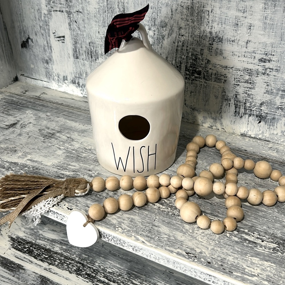 Rae Dunn “Wish” birdhouse